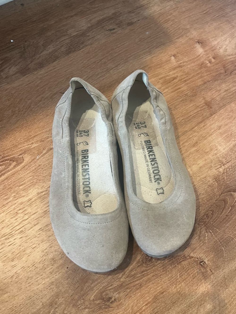 Birkenstock Celina Suede Ballet Flat - Taupe